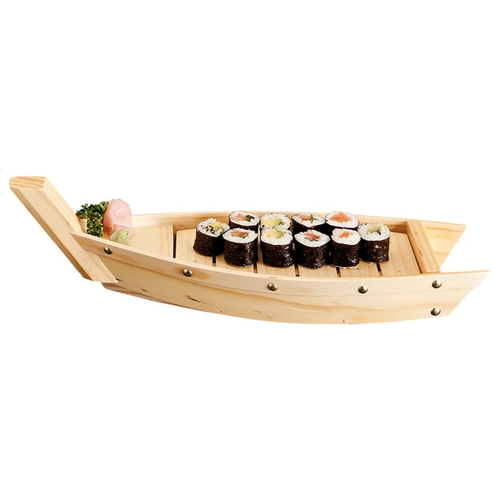 Barca Pesce 44X13X11 Cm Legno Naturale - 1 Unità