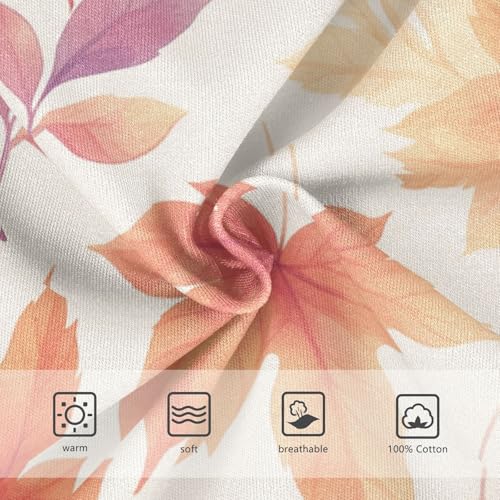 KLL Autumn Leaves Seamless Toddler Boys Pure Cotton Training Underwear Cute Children Undies3