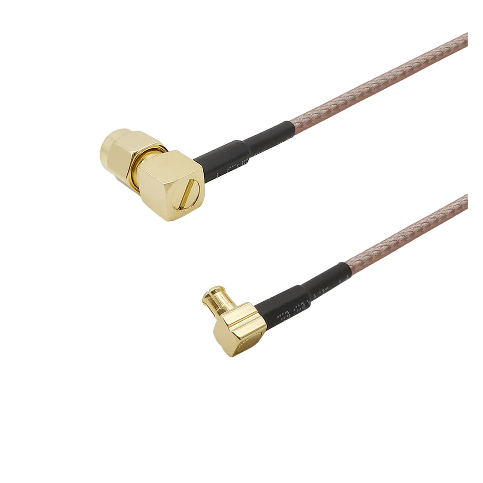 Demasiado SMA Enchufe Masculino ángulo Recto a Mcx Enchufe Masculino 90 Grados RF Coaxial Rg316 Conector de Antena del ensamblaje del Cable de la coleta (Color : 2 Meters)