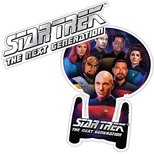 Popfunk Star Trek Next Generation Logo and Crew Collectible Stickers