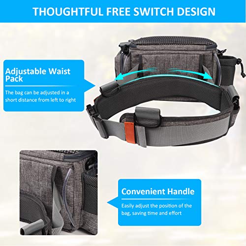Yvleen Sling Fishing Tackle Bag - Outdoor Fishing Tackle Storage Pack - 2022 Newest Design Water-Resistant Fishing Waist Bag Cross Body Fly Fishing Sling Pack #TOP2