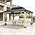 11x13 Solid Wood Gazebo, Outdoor Wooden Gazebo with Aluminum Double Roof, Curtain & Netting, Wood Frame Hardtop Gazebo for Garden, Patio, Deck, Backyard (11'x13' not with Curtain)
