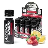 Alcohol Armor Recovery Shot 12-Pack – 2 oz Supplement with Natural DHM, Milk...