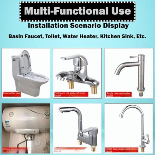 Image of PVC Connection Pipe | 18 Inches| PVC Heavy Duty Connection Pipe Suitable for Geysers, countertop faucets /water taps Sweetcrispy (18 Inches)