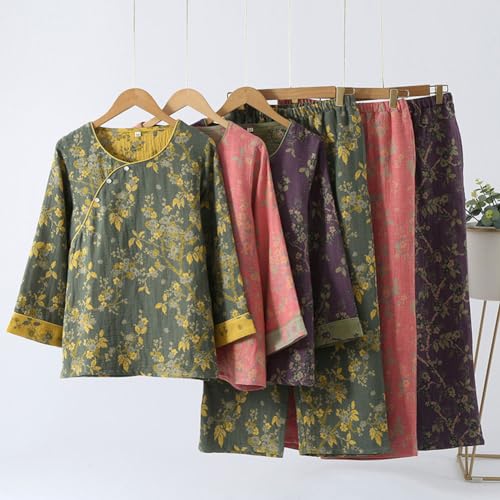 Jacquard Weave Pajama Set Women's Hanfu Japanese Kimono Pajamas Suit2