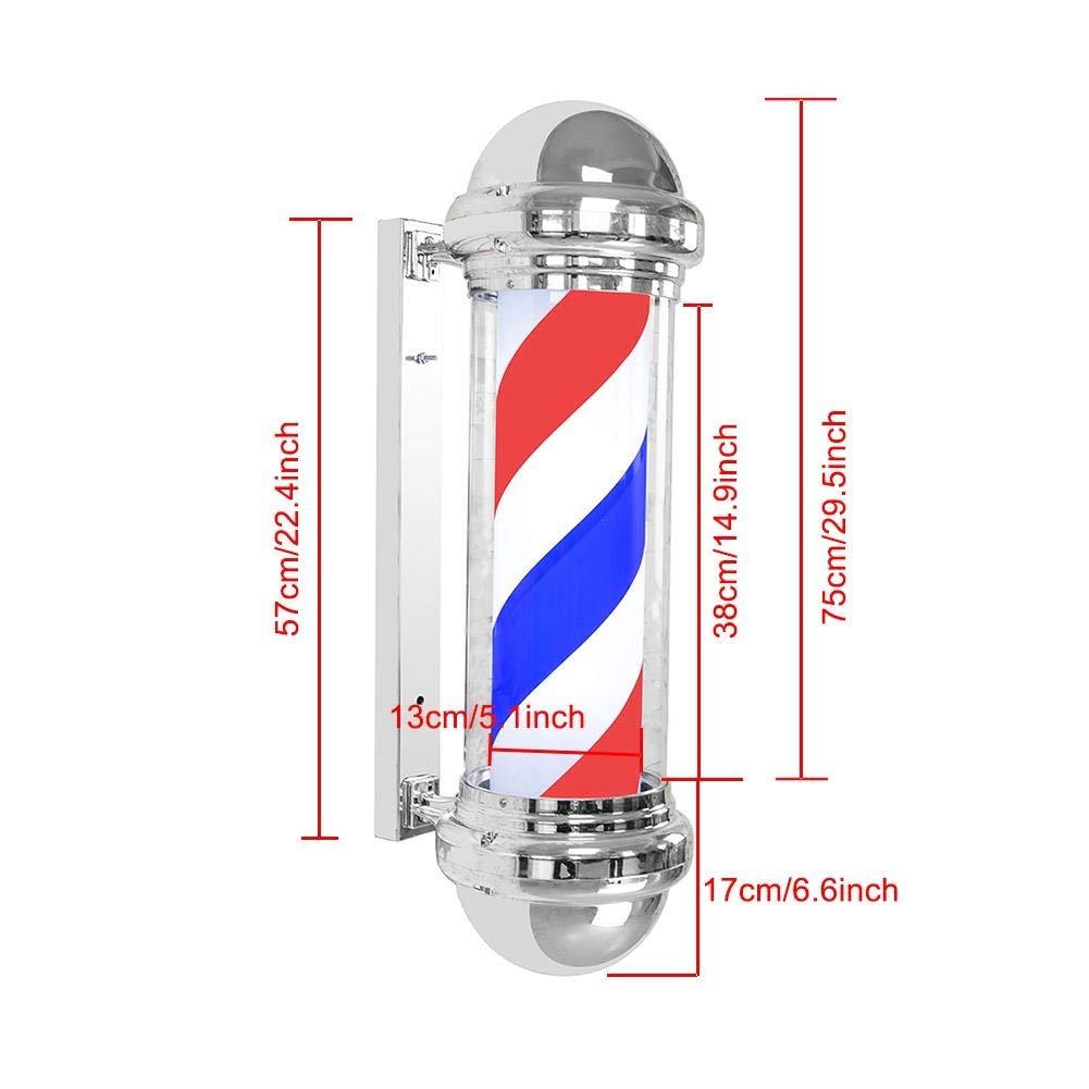LED Profesjonalny Wykaźnik Barber 92 CM, Światła Walowe LED dla Salonu, 4W