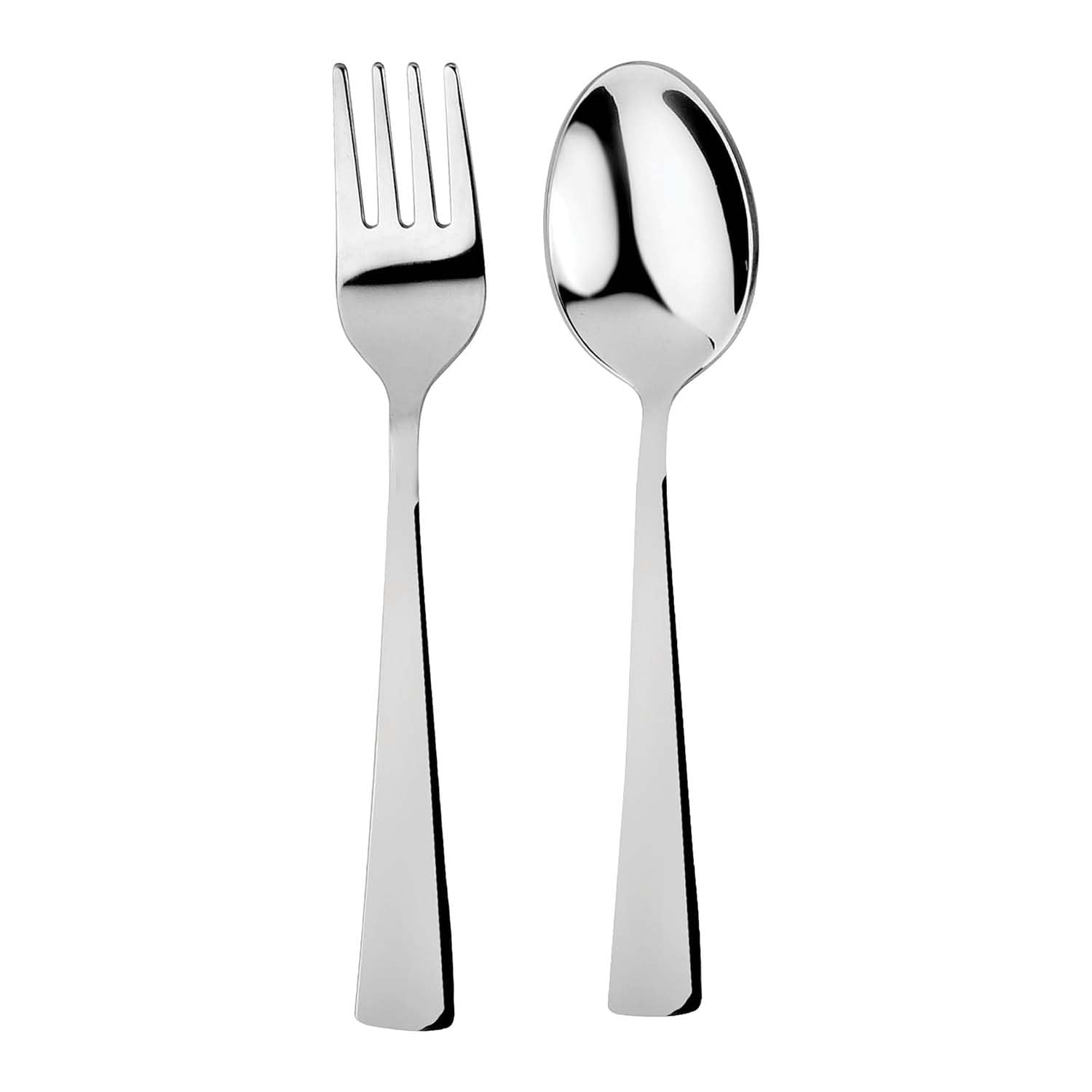 Ahimsa Stainless Steel Kids Utensils - Kids Fork and Spoon Set, Pediatrician Designed Toddler Silverware Set, 100% BPA Free & Dishwasher Safe (Classic)