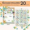 Slime Birthday Party Invitations for Boys, 20 5x7 Fill In Cards with Twenty White Envelopes by AmandaCreation… #3