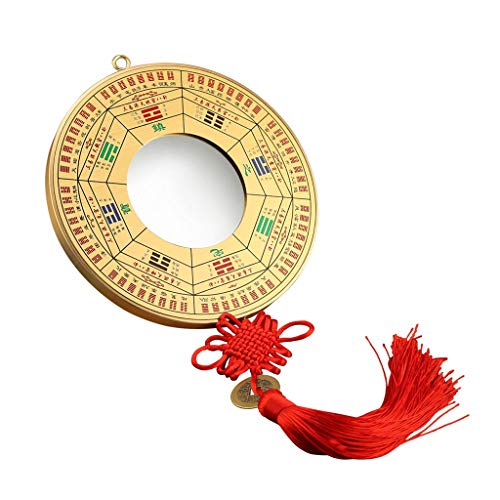 Miroir Feng Shui Convexe Bronze S repousse les énergies négatives