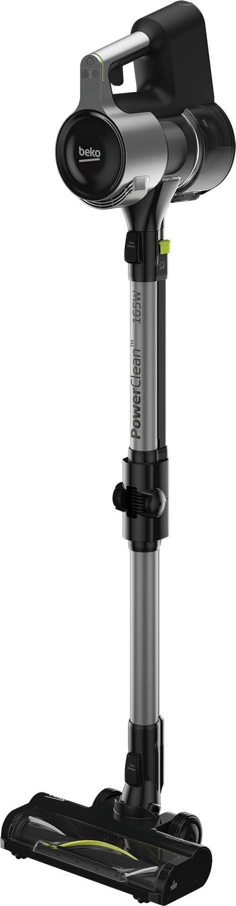 Beko VRT 94929 Vi - Aspiradora inalámbrica PowerClean, Escoba Recargable multifunción, 165 AirW, 28,8 V, 45 Minutos Autonomía - Gris, Iron, 0,9 litros
