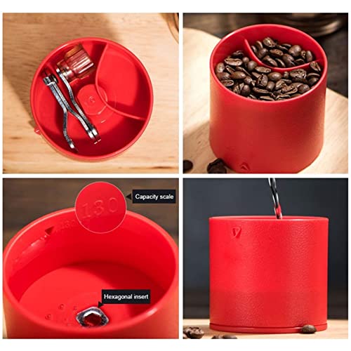 SXLCKJ Tragbare manuelle Kaffeemühle Edelstahl Kaffeebohnenmahlmaschine Kaffeetasse Grat Gewürze (Crusher) – Bild 7