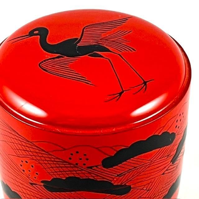 茶道具　塗師　井筒寛斎作　朱長棗　共箱　C　4267 茶道具 塗師 井筒寛斎作 朱長棗 共箱 C 4267 - メルカリ