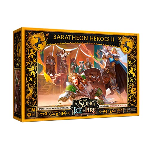 CMON A Song of Ice and Fire Tabletop Miniatures Baratheon Heroes II Box Set - Leaders of The Stormlands, Strategy Game for Teens and Adults, Ages 14+, 2+ Players, 45-60 Minute Playtime, Made by CMON