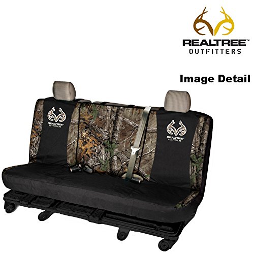 Realtree Outfitters Brand Logo Infinity Camo Car Truck SUV Universal-fit Full Size Switch Back Series Rear Bench Seat Cover