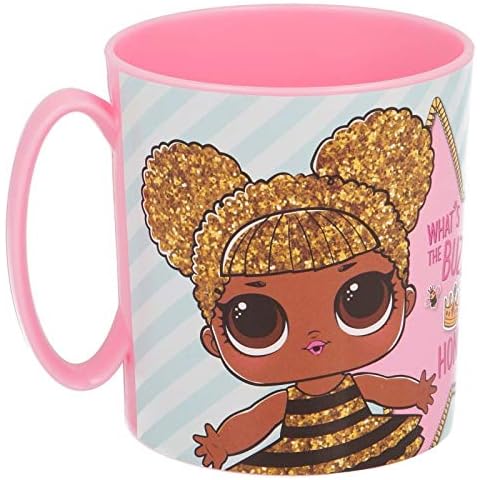 ALMACENESADAN 2025; LOL Surprise Microwave Mug; Capacity 350ml; Reusable Plastic Product; BPA Free Cover