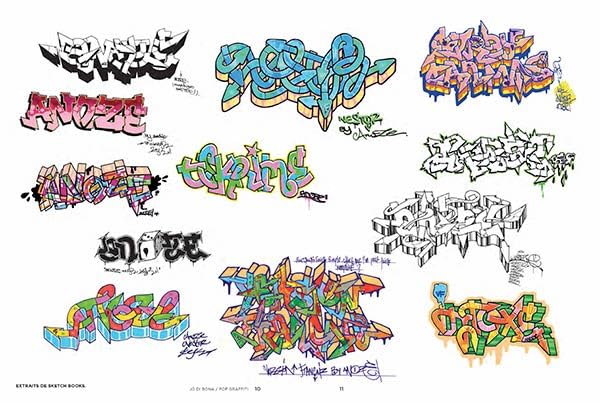 Pop Graffiti art moderne pour dynamiser un mur blanc