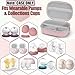 Wearable Breast Pump Bag for Hands-Free Breast Pumps, Hard Breast Pump Case for Momcozy/Willow/eufy/Security/Medela and More, Storage Bag for Pumping Travel Bag/Diaper Bag/Handbag (Pink)