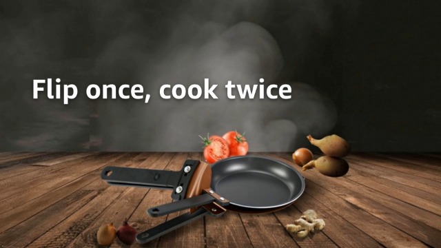 Amazon.com: Double Side Frying Pan, Non-stick Frying Pan with