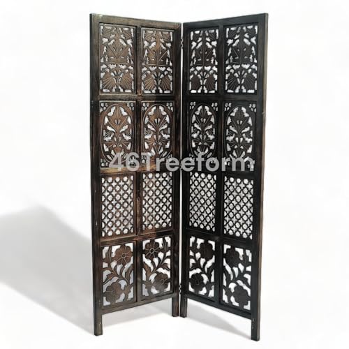 Image of Wooden Room Partition /Screen /Room Divider /Room Separator for Livng Room Bedroom Home Office Restarurant Hallway 20Inches Wide (2 Panel 5 Feet)