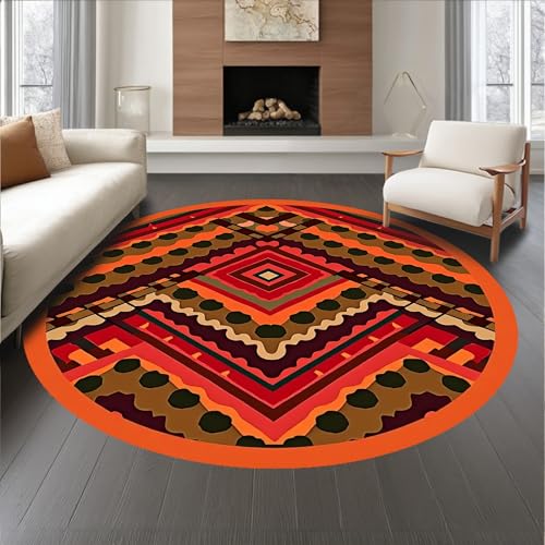 ODIKA Flatwoven High Traffic Area Rug 8, Vintage Inspired Wave