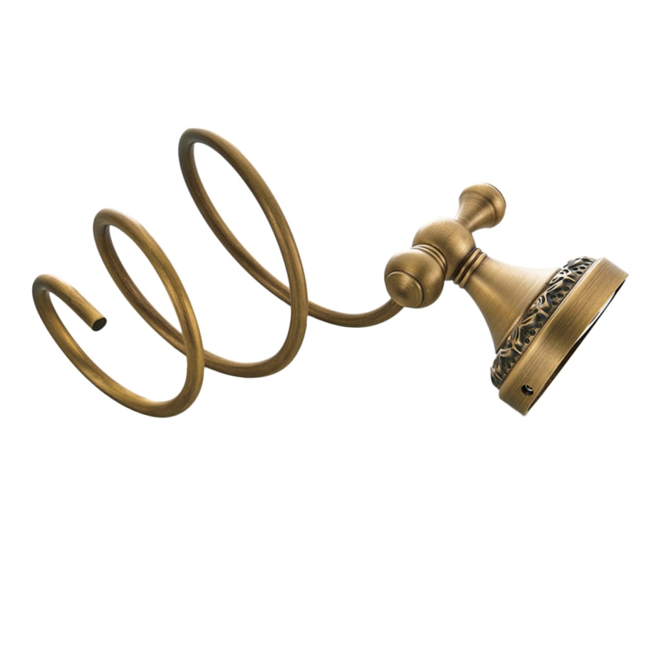 Soporte en Cobre Pelo Baño Secador Montado Pared en o para Organizar Dorado Diseño en Espiral para Proteger y Secadores de Cabello en Barberías Dormitorios