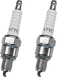 2 peças de vela de ignição A7TC, vela de ignição adequada para motor GY6 50cc 70cc 90cc 110cc 125cc 150cc ATV Scooter Dirt Bike Go Kart, velas de ignição A7TC substituição para U20FSR U22FSR-U