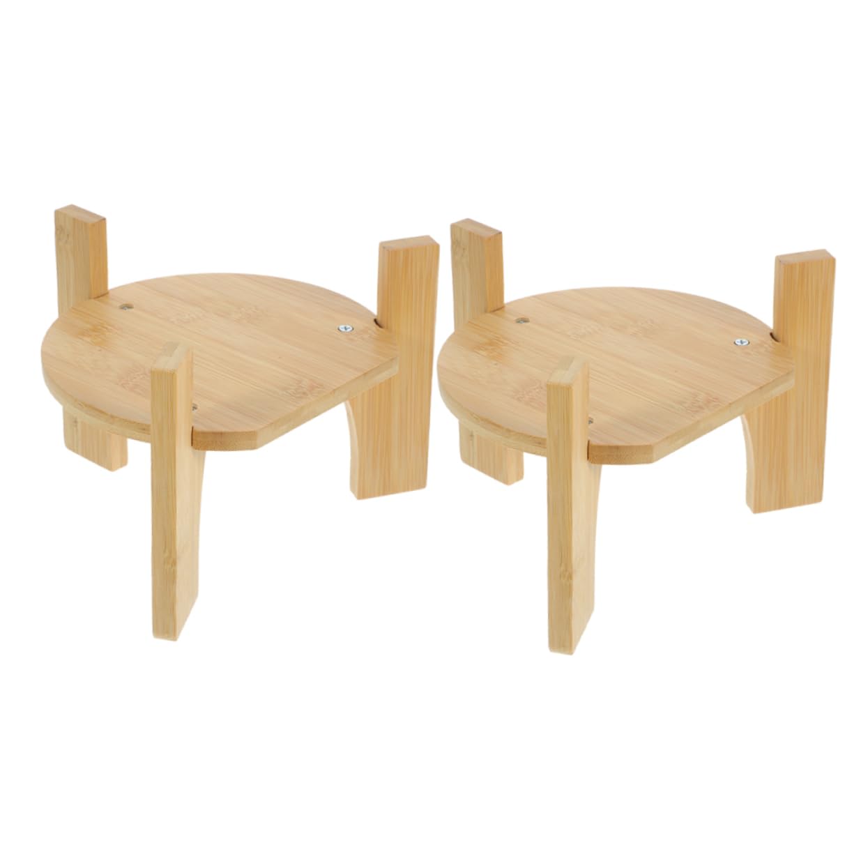 NAMOARLY 2Pcs Drink Dispenser Stand Wood Base for Water Jugs Beverage Containers Simple Elegant Design for Home Office and Events