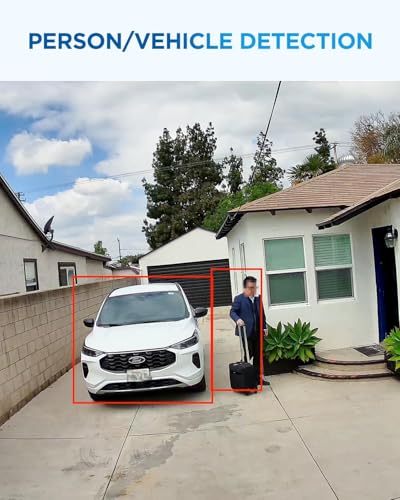 Image of 4COVR 4K Security Camera System, 4X 8MP IK10 Vandal-Proof Dome PoE IP Camera with Mic, AI Human Vehicle Detection, 8CH 4K H.265 NVR with 2TB HDD, IP67 Weatherproof Outdoor for Home, LY54AX8M0804-1