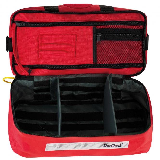 Notfalltasche Pack M – Profi Erste Hilfe Tasche, einteilbarer Innenraum, Strapazierfähiges Nylongewebe, Klettfelder für Namensschild und Abzeichen, Gewicht: 1,3 kg, Größe: 38x23x18 cm
