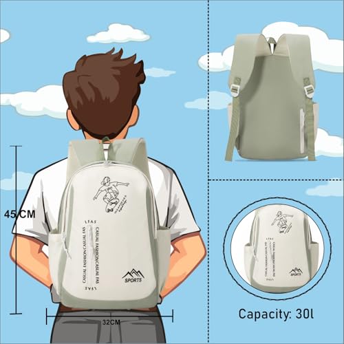 Image of Tinttot 30 Litre, Japanese Korean Style Capybara Niche College Students Light weight School bag Women's Travel Backpack