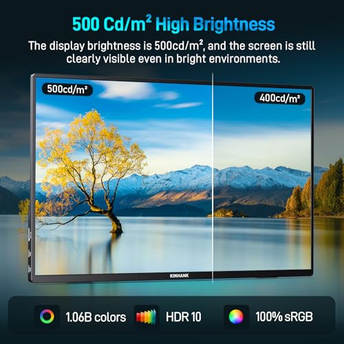 Image of 16'' 2.5K Portable Monitor, 144Hz 2560 * 1600P QHD HDR Freesync Gaming, USB-C HDMI External Second Screen for Laptop /PC /Mac /Phone /PS5 /Xbox /Switch
