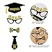 Amosfun Graduation Party Photo Props 21pcs Graduation Photo Booth Props Class of 2020 Graduation Party Supplies Grduation Party Favors