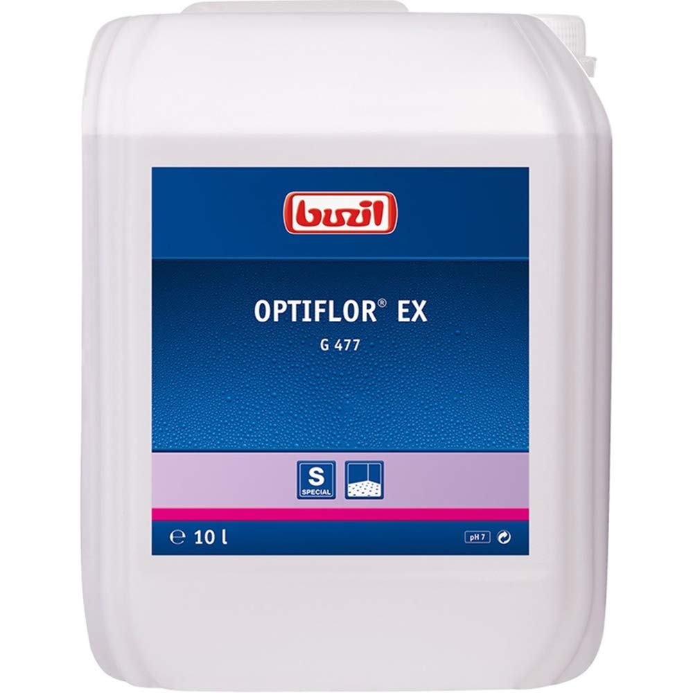Buzil Limpiador de alfombras Optiflor-Ex G477: para la limpieza exitosa de alfombras y tapicería, bidón de 10 l