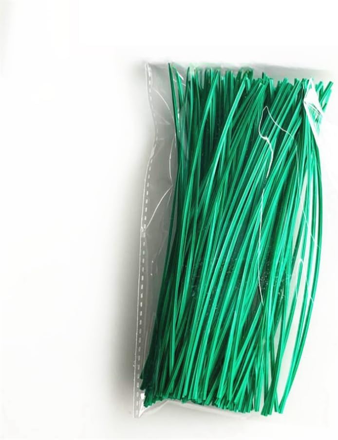 Plant Twist Ties - 8in Plant Ties for Climbing Plants - Garden Ties Reusable Twist Ties Garden Twine for Plants Vines Cords Bags - Pack of 200, Green