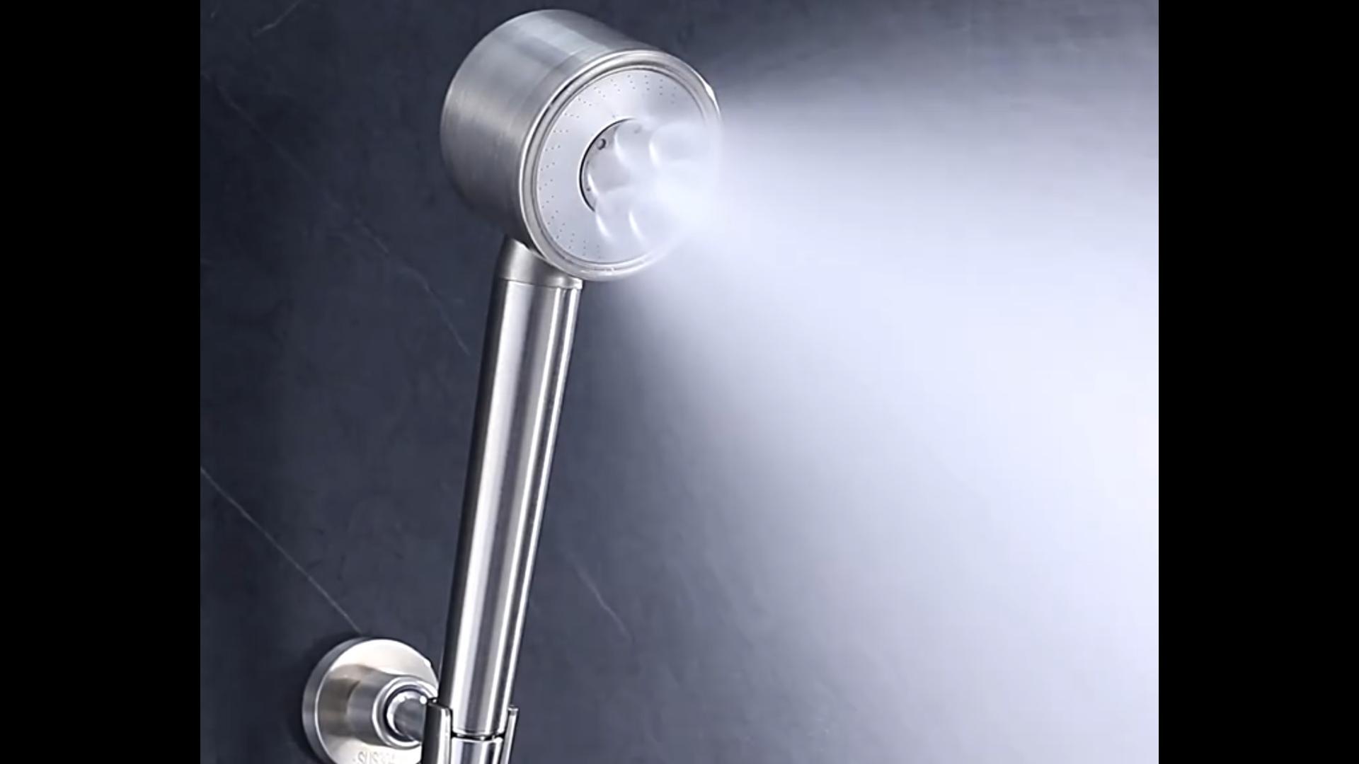Juego completo de grifería para ducha negra, sistema de ducha con cabezal lluvia de 8 pulgadas y ducha manual de alta presión con 3 funciones, válvula de latón integrada con caja miniatura 7