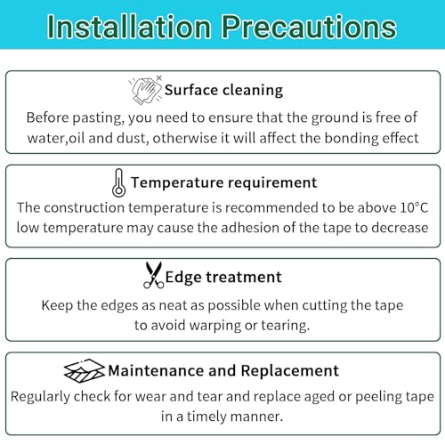 Image of Anti Slip Stair Treads Outdoor Tape, 6 inch x15FT Heavy Duty Non-Slip Rubber Grip Tape Shower Strips Resistant Tape Underwater Waterproof Grip Traction Tape for Pools Stairs Showers Bathroom