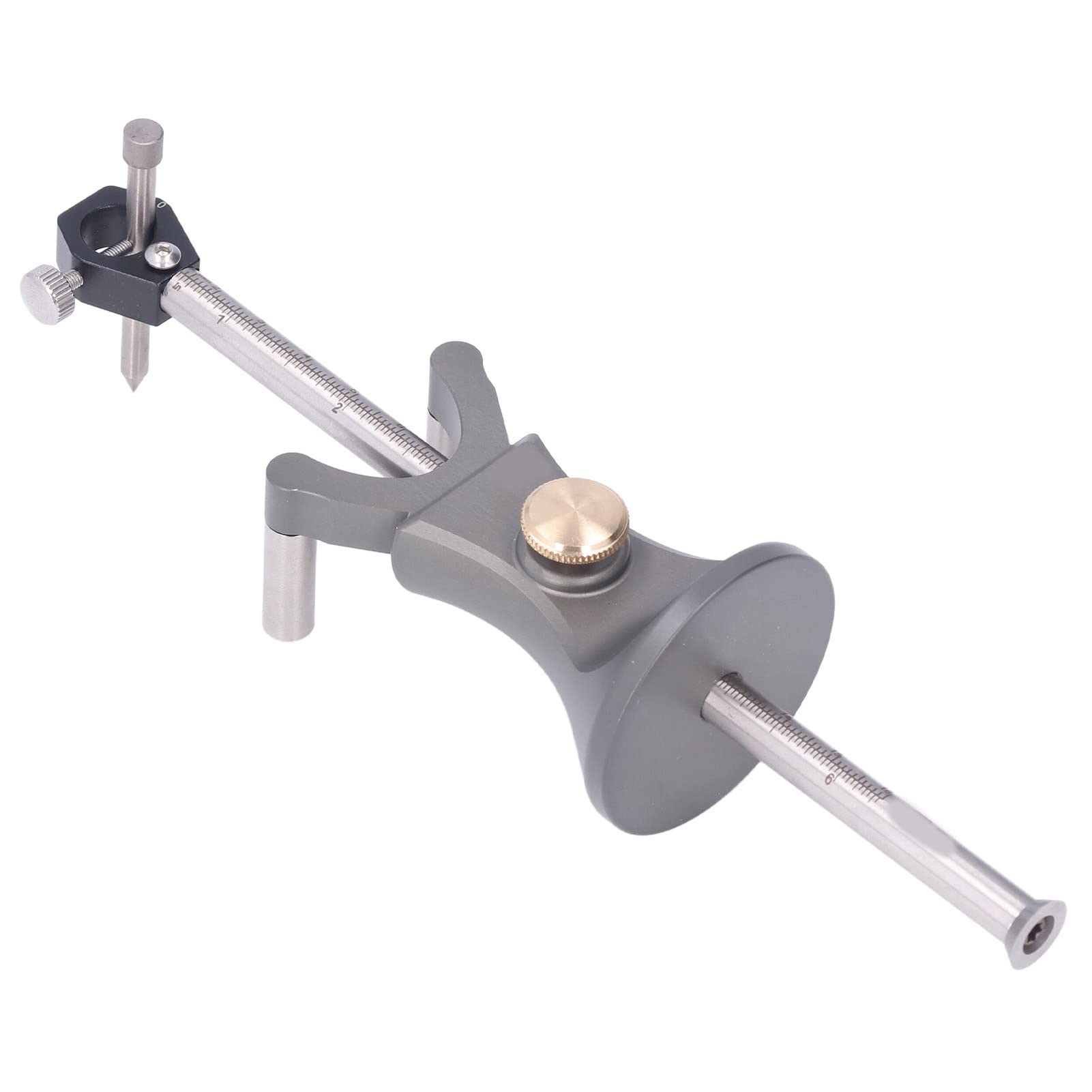 Herramienta de Trazado de Madera con Calibre de Marcado, Estructura Duradera de Aleación de Aluminio, Trazador de Doble Propósito para Carpintería y Manualidades, Ideal para Cerámica y