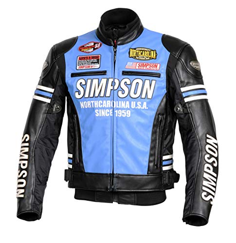 Amazon | シンプソン(SIMPSON) バイク用ジャケット PUレザー