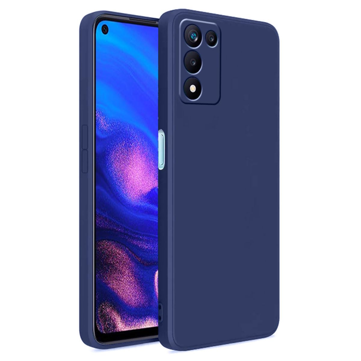 LIRAMARK Silicone Soft Back Cover Case for Realme 9 SE 5G (Silicone Blue) (B0BL1812XP) Amazon Price History, Amazon Price Tracker