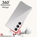 TheGiftKart Crystal Clear Back Cover Case for Samsung Galaxy S24 Plus 5G | 360 Degree Protection | Shock Proof Design | Transparent Back Cover Case for Samsung S24 Plus (PC & TPU, Transparent Bumper) gallery image