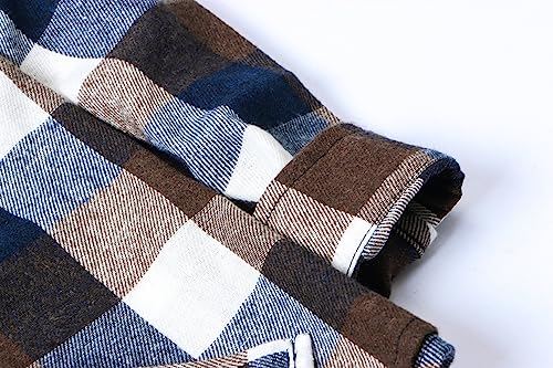 Image of Betusline Boys' Button Down Plaid Shirt