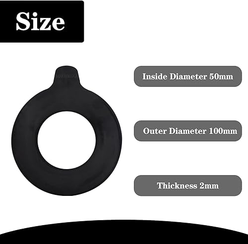 Miniatura 4 de Kit de espaciadores de 8 x 50 mm para pinzas de excavadora y minicargadora de dirección de 2 mm de espesor. Compatible con Cat, Bobcat, Deere,