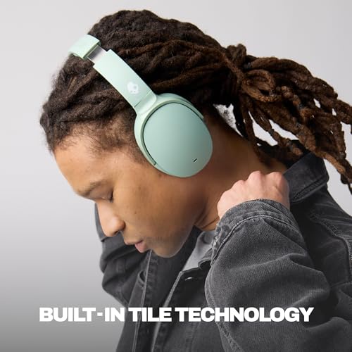 Skullcandy Hesh ANC Wireless Over-Ear Bluetooth Headphones with Extra USB-C Charging Cable, Active Noise Canceling, 22 Hrs Battery, Foldable Lightweight Design, Microphone iPhone Android - Preppy Sage - Image 6