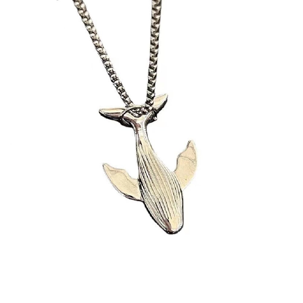 Trendy Cute Bear Pendant Necklace Vintage Titanium Rabbit Bear Animal Hiphop Necklace for Men Women Teens