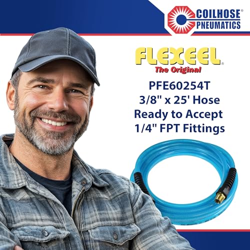 Tuyau d'air comprimé 3/8 Flexeel Coilhose idéal pour optimiser l'espace de votre garage - 5
