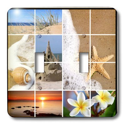 Interrupteur à baïonnette déco plage 3dRose LSP_28827_2 multicolore - 3