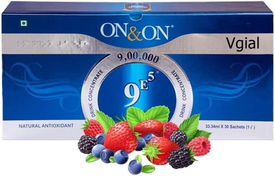 Nine E Five Drink Juice Concentrate-Natural Antioxidant Juice 33.34 Ml Each Pack Of 30 Sachets In One Box