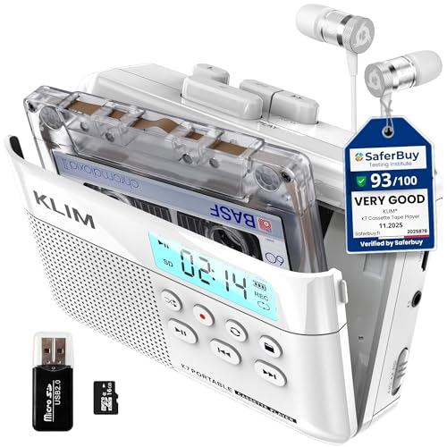 KLIM K7 Cassette Tape Player (16GB SD)