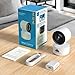 HYPERBITS, Tuya Indoor Smart Home Security Camera 1080pHD 3MP WiFi,Night Vision, pet,Baby Monitor,Motion Tracking,Sound Detection,Built-in Siren,2-way Audio,PAN 360,SD-Slot,works with Alexa&Google Ast