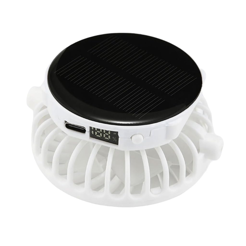 Ventilateur solaire de bureau portatif de 1000 mAh avec option circulateur d'air